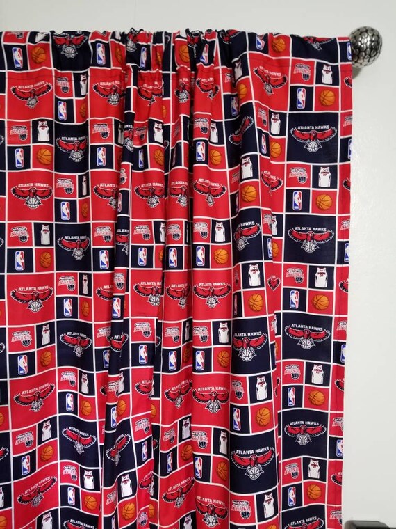 Nba Atlanta Hawks Curtain Set Etsy