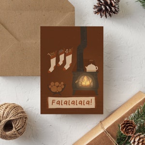 Christmas Card Digital Download, Printable Christmas Card, Greeting card image 1