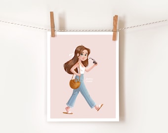 Custom Cartoon Portrait: Family, Couple Illustration (Printable)