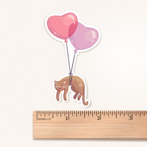 You Lift Me Up Cat Sticker, Adesivo di San Valentino immagine 2