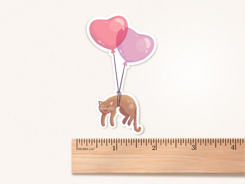 You Lift Me Up Cat Sticker, Adesivo di San Valentino immagine 2