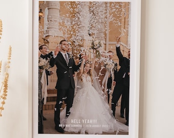 Personalised Photo Print - Custom Anniversary, Wedding Gift