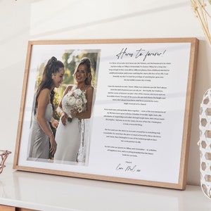 Digital Download - Wedding Speech Gift | Maid of Honour Speech Print | Unique Bridesmaid Keepsake & Thoughtful Bride Present