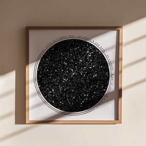 Unique Custom Star Map | Personalised Star Map, Galaxy Star Map, Wedding Gift, Anniversary Gift, Couple Gift, Valentine's Gift