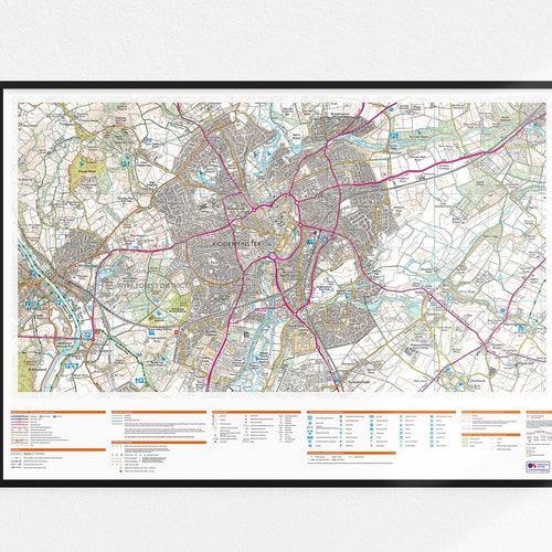 Custom OS Map Ordnance Survey Map Personalised OS Map Etsy UK