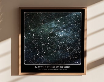 Custom Galaxy Star Map | Anniversary Gift, Wedding Gift, Special Date Print, Personalised Star Map, Valentine's Day Gift