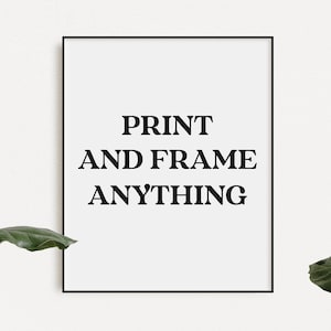 Print and Frame Anything, Photo Gift, Photo Framing, Custom Print, Photo Keepsake, A3 Frame, A2 Frame, A1 Frame,