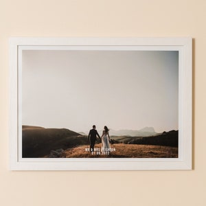 Personalised Caption Framed Photo Print | Framed Photo Print with Text | Photo Framing | Couple&#39;s Gift | Gift for him | Valentine&#39;s Day Gift