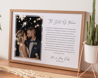 Personalised Vows Print | Paper Anniversary | Couple's Gift | Anniversary Present | Grooms Speech | Valentine's Day Gift| Wedding Gift Print