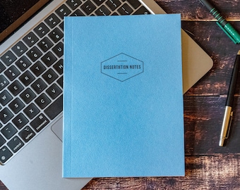 Personalised Powder Blue A5 Notebook: Lined, Plain, Graph
