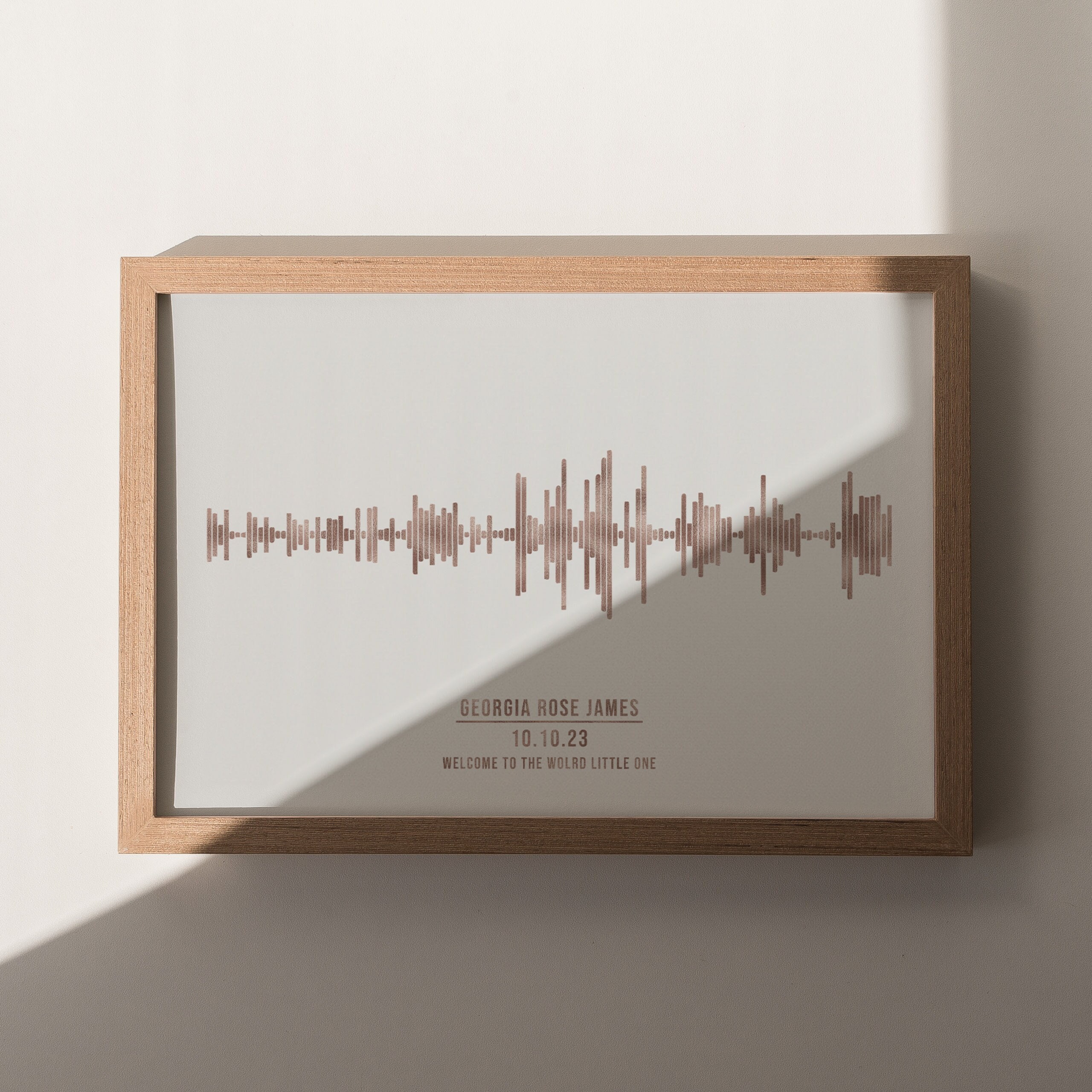 Personalised Soundwave Art | Favourite Song Sound Wave | Soundwave Gift  | Metallic Foil Print |Copper, Silver, or Gold, Valentines Day Gift