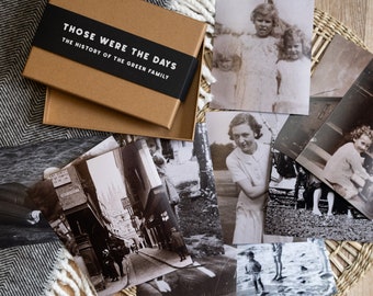 Vintage Treasures: Personalised Photo Memory Box for Nostalgic Snapshots  |  Gift for Families