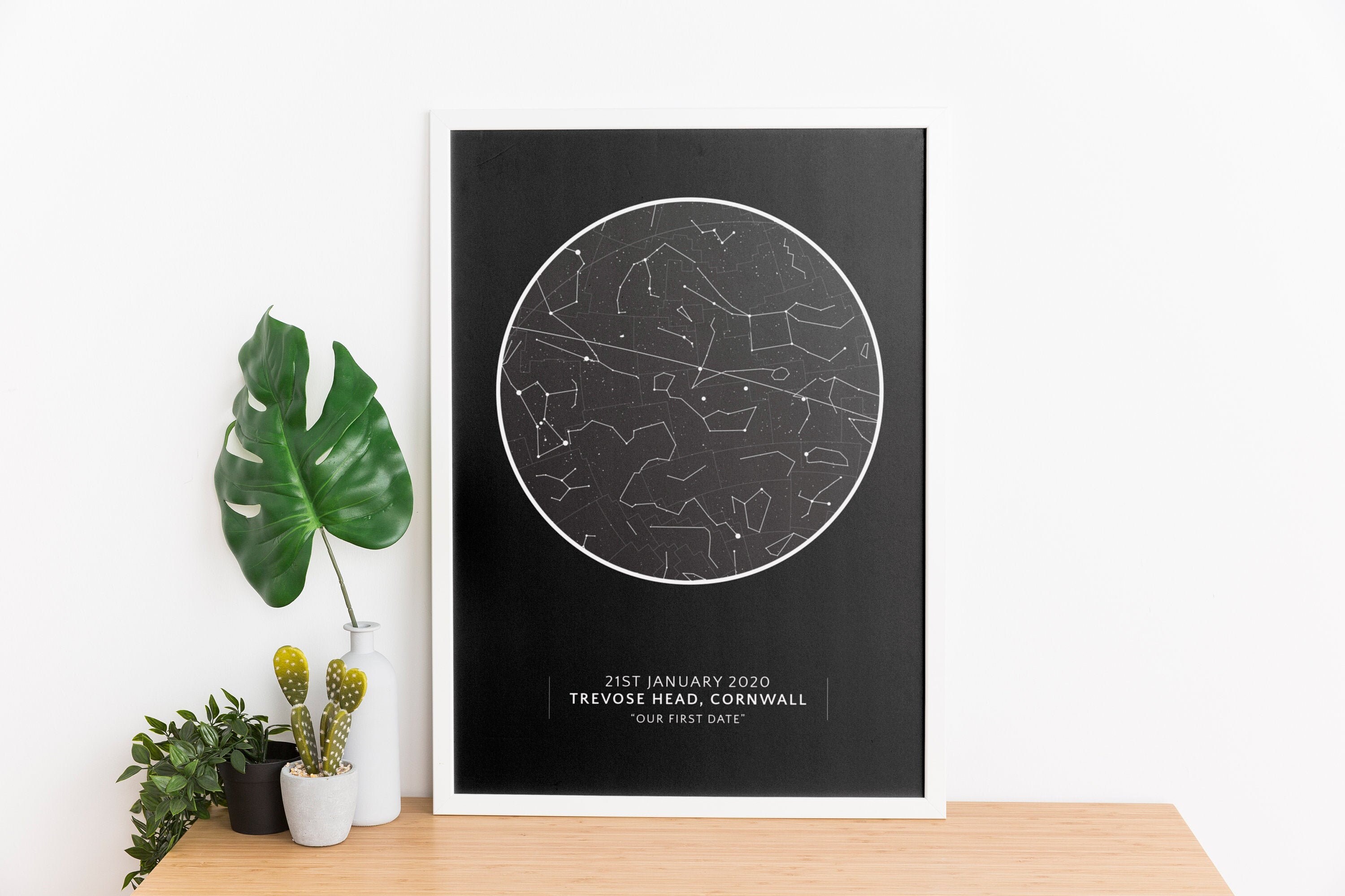 Personalised Star Map Custom Star Map Personalised Gift Etsy
