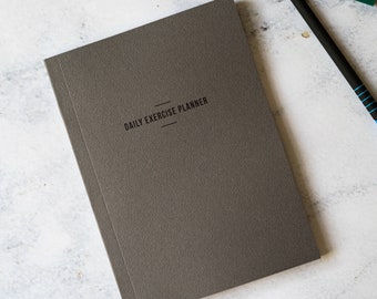 Personalised Dark Grey A5 Notebook: Daily Planner, Lined, Plain, Graph