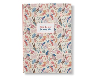 Mermaids Day Notebook - A5 Hard cover Notebook - Ruled, graph or plain pages