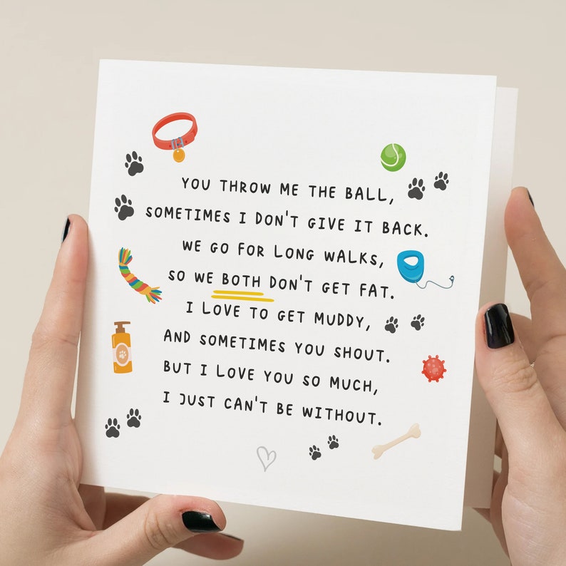 Dog Dad Card For Him