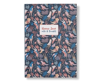 Mermaids Night Notebook - A5 Hard cover Notebook - Ruled, graph or plain pages