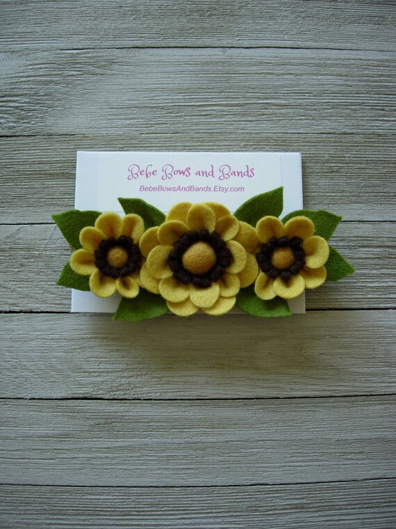 baby girl sunflower headband