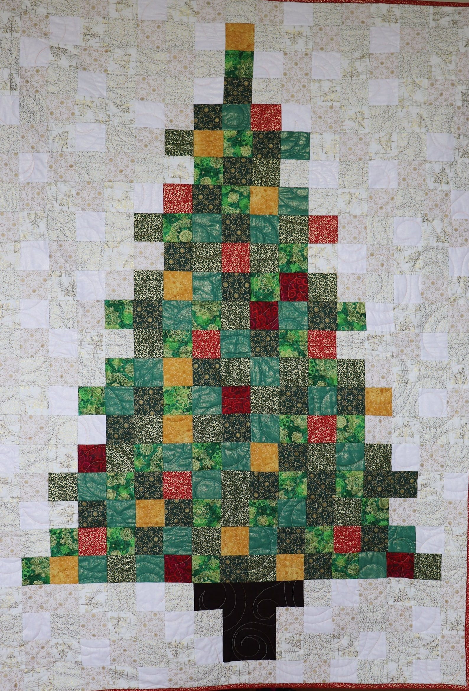 Patchwork Christmas Tree Quilt Pattern (digital Download) - Etsy