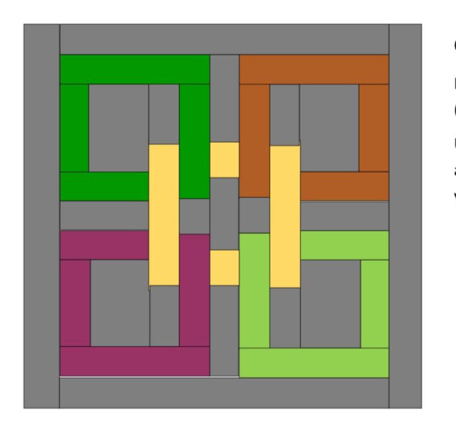 Celtic Links Quilt Block PDF Measuring 14 X 14 Inches (unfinished Size ...