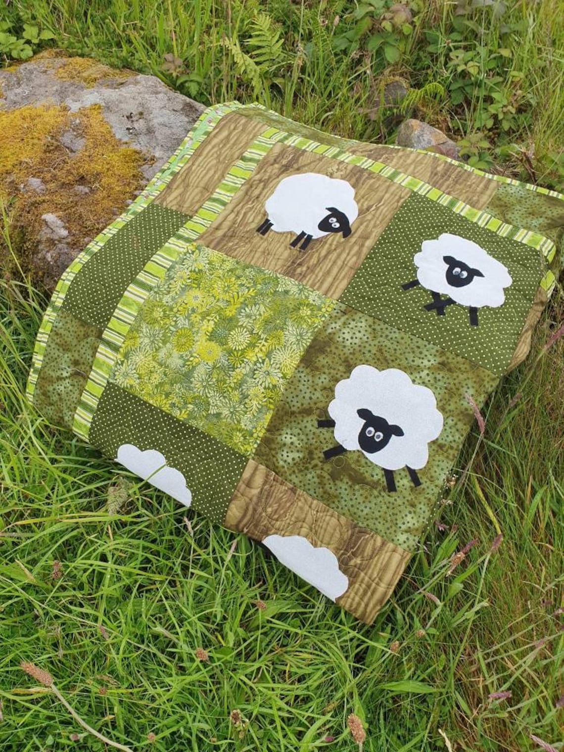 Sheep quilt pattern PDF digital download pattern to make this Etsy