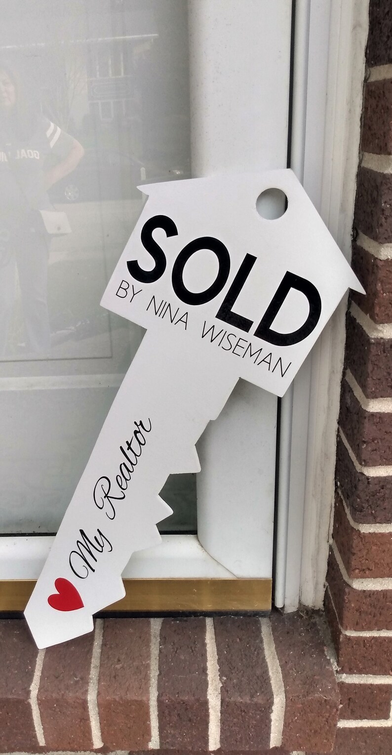 Realtor Sign Closing Gifts Realtor Key Wooden Sign Photo | Etsy
