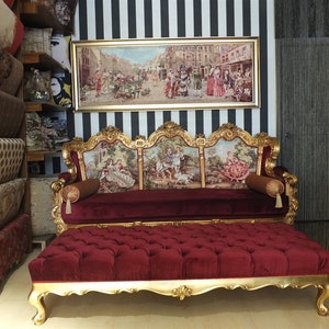 Gobelin średniowieczny - Scena senioralna - Motyw Millefleurs - Gobelin belgijski - Gobelin ścienny - Gobelin Tapestrytapestries