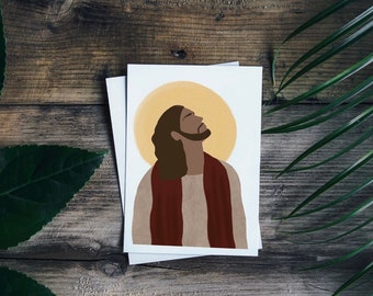 Jesus Christ illustration, LDS Art, Bible Art, Come Follow Me Print, 2 COLORS INCLUDED (Printable Art)