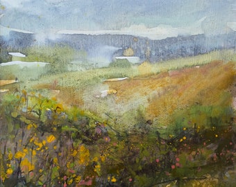 Across the Fields Original Oil Painting by Gemma Griffiths