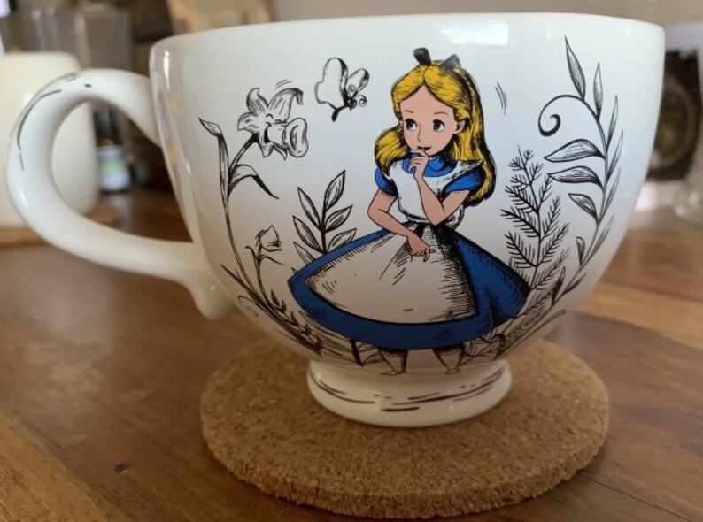 Alice in Wonderland Tea Cup Disney Etsy