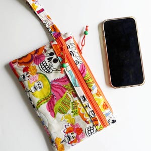 Schutzhülle für Smartphones mit mexikanischem Gewebe, inklusive Wickeltasche, Handy bis 17,5 cm