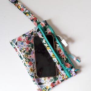Rifle Paper Co. Schutzhülle für Smartphone mit Bildschirm, Handgelenktasche mit Sichtfenster