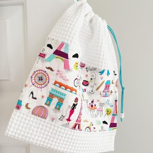 Waffel Reise Dessous Tasche, Paris Stoff Tasche, Reiseveranstalter Geschenke für Mama