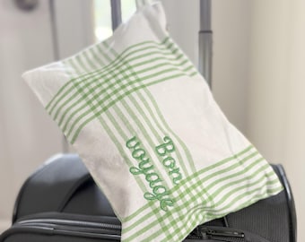 Bon Voyage-lingerietas voor op reis, groot verpakkingszakje met ritssluiting