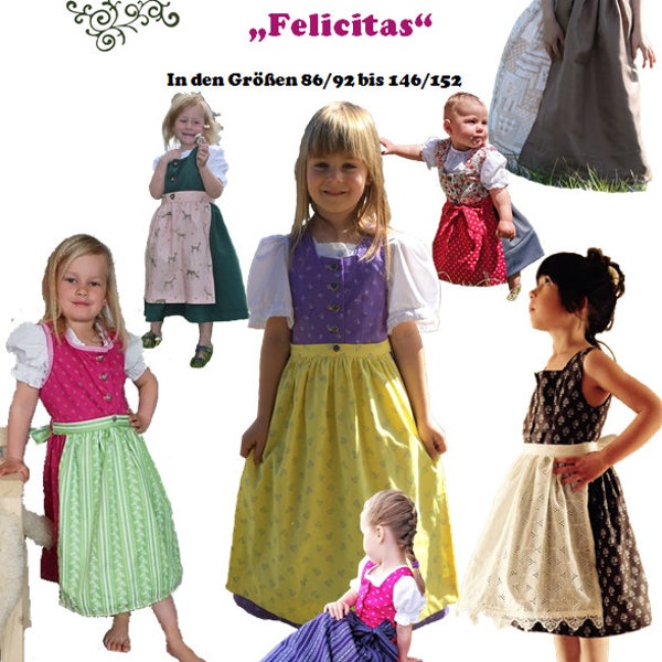 eBook dirndl pour enfants "Felicitas"