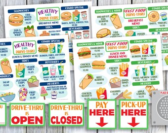 pretend fast food