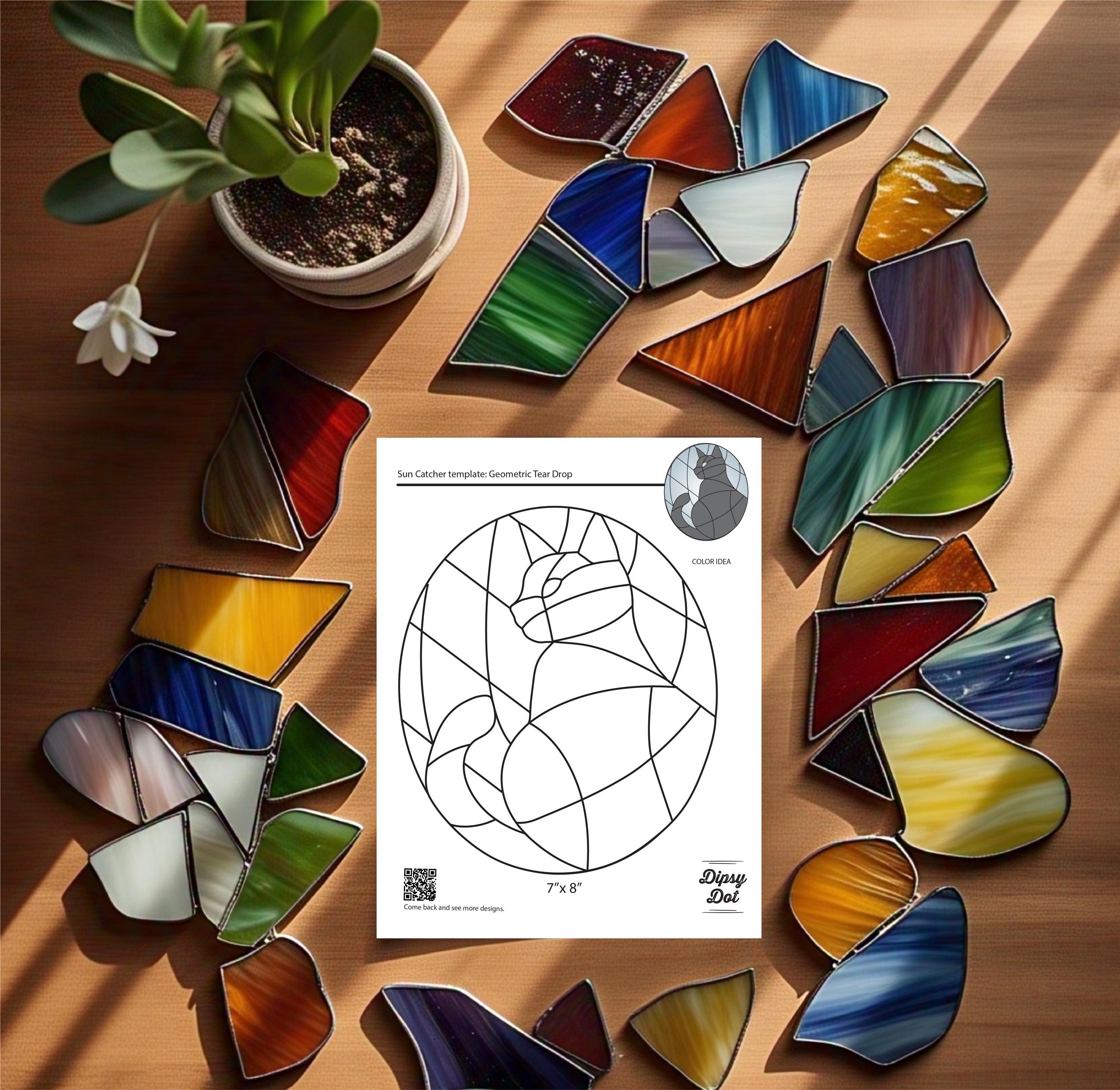 DIGITAL DOWNLOAD | Pattern for Stained Glass Cat - Etsy