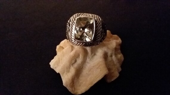 Prasiolite Sterling Silver Handcrafted Ring, Size… - image 6