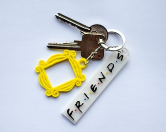 clear plastic, bag tag Friends TV Series Photo Keyring clear plastic, bag tag Friends TV Series Photo Keyring