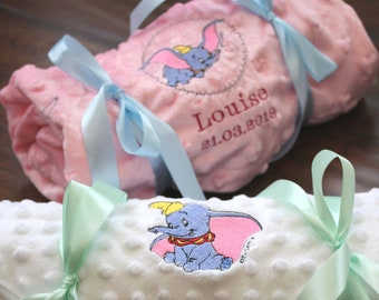 Dumbo Baby's Blanket personalised