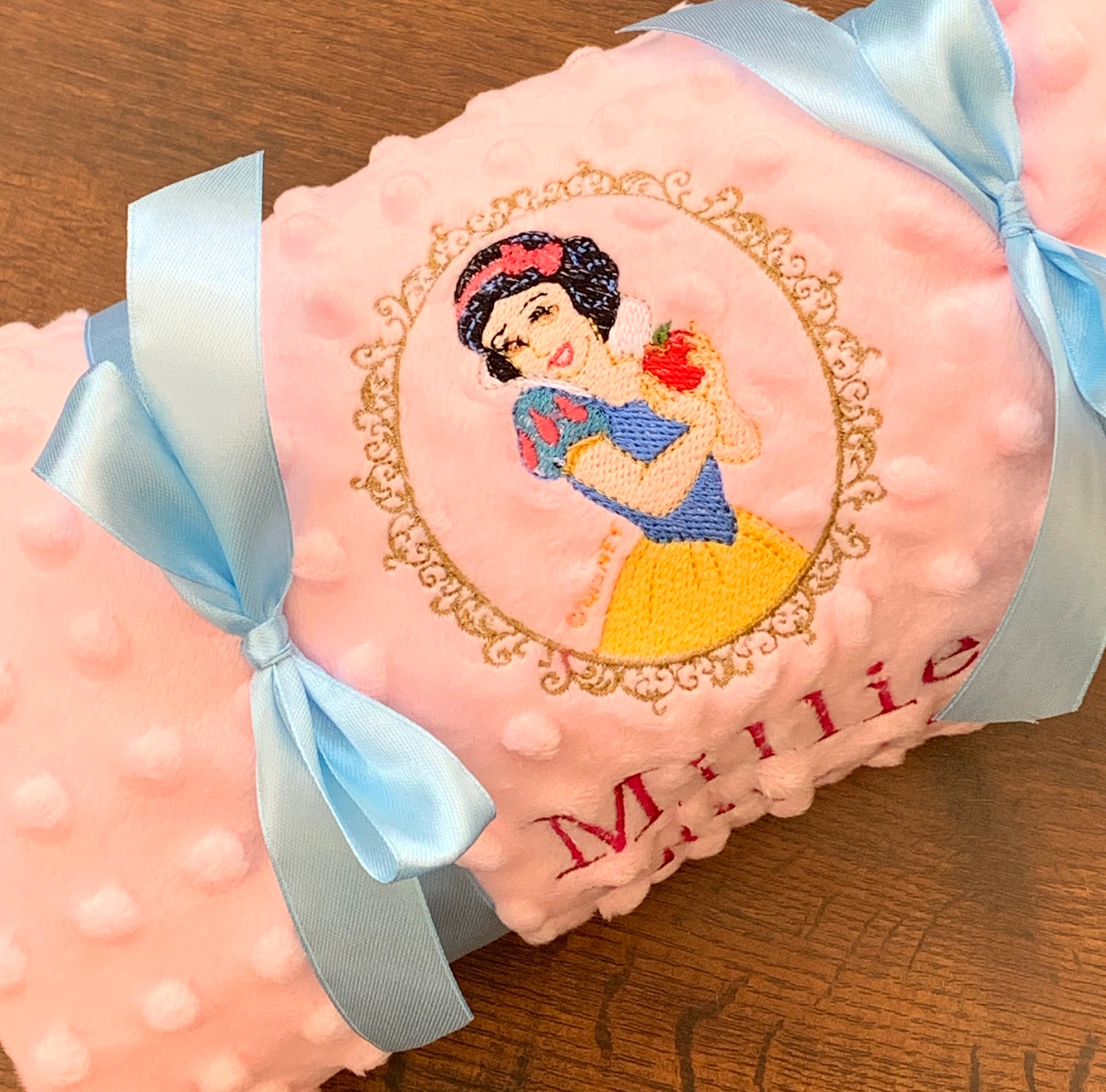 Personalised Princess Baby Blankets Jasmine Ariel Belle Etsy UK