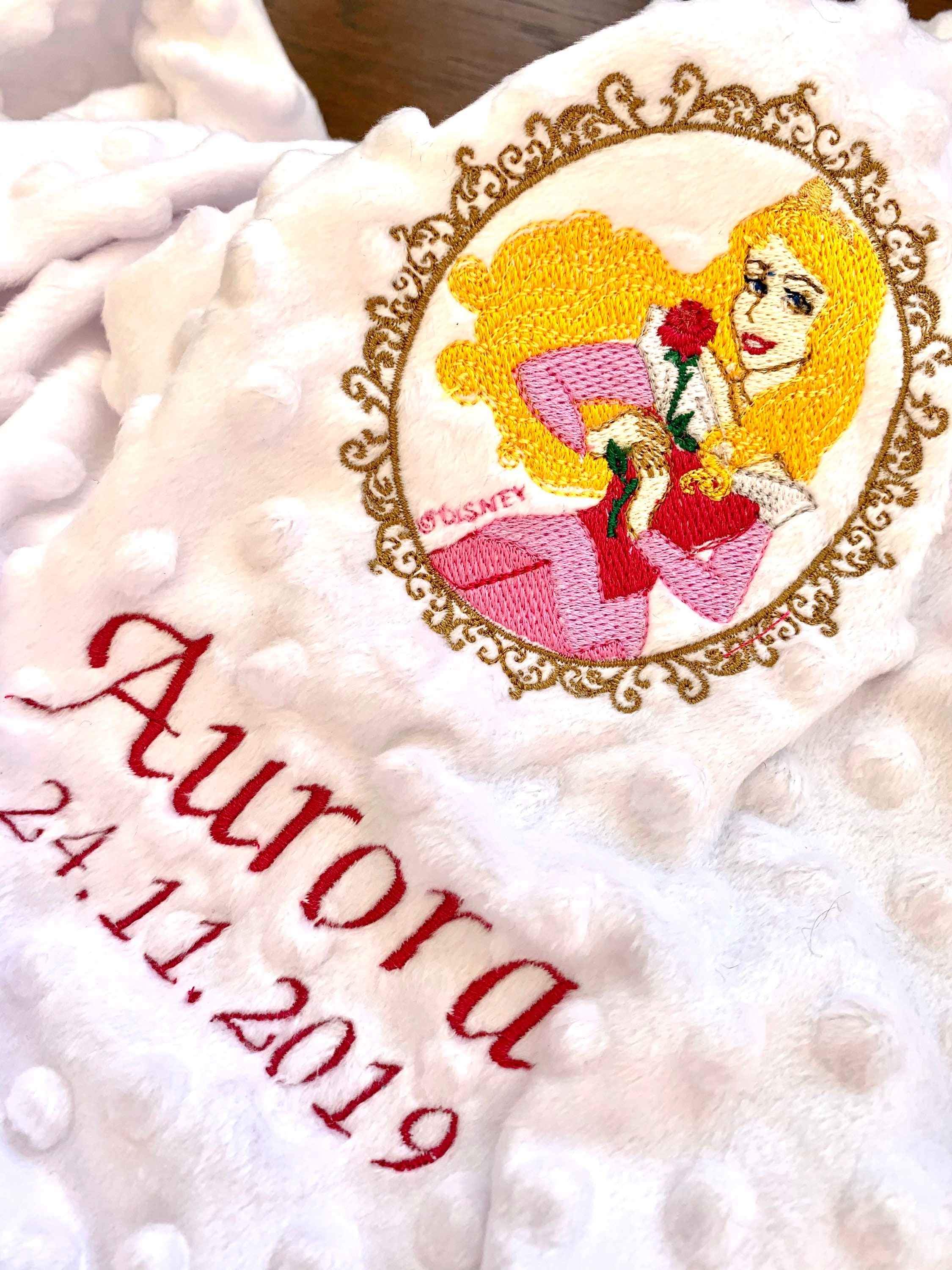 Personalised Princess Baby Blankets Jasmine Ariel Belle Etsy UK