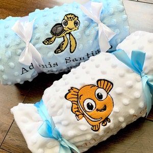 Nemo Personalised Baby Blanket, Finding Nemo baby blanket