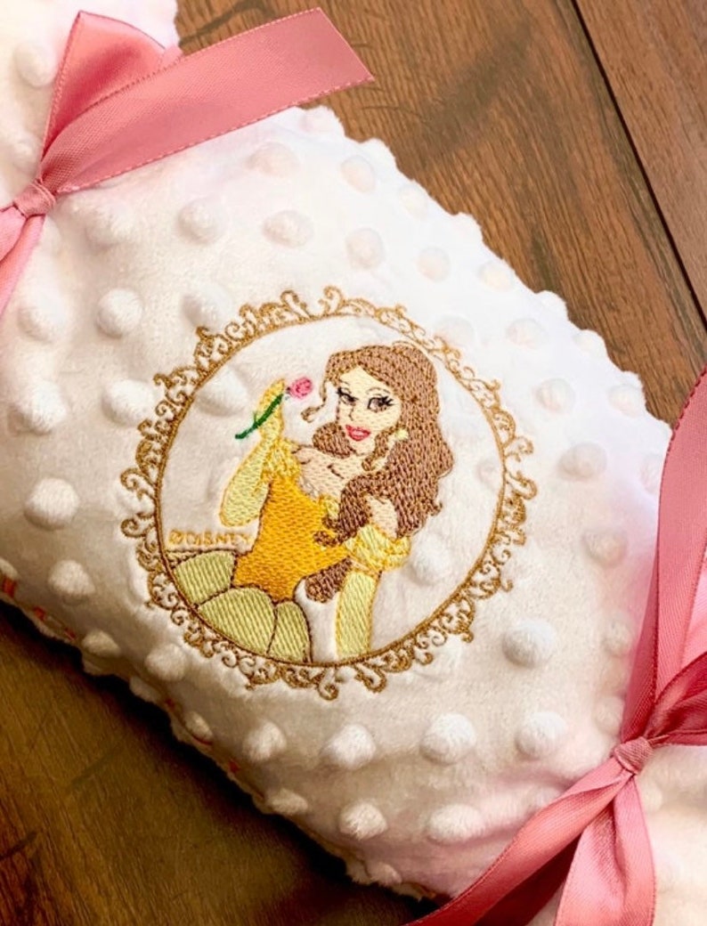 Personalised Princess Baby Blankets Jasmine Ariel Belle Etsy UK