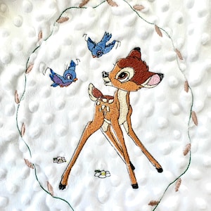 Bambi personalised baby blanket