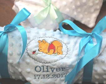 Winnie the Pooh Personalised Baby Blanket