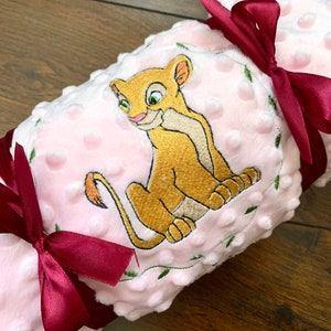 Nala personalised baby blanket, Lion king baby blanket