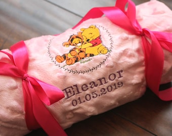 Winnie the Pooh Baby Blanket Personalised