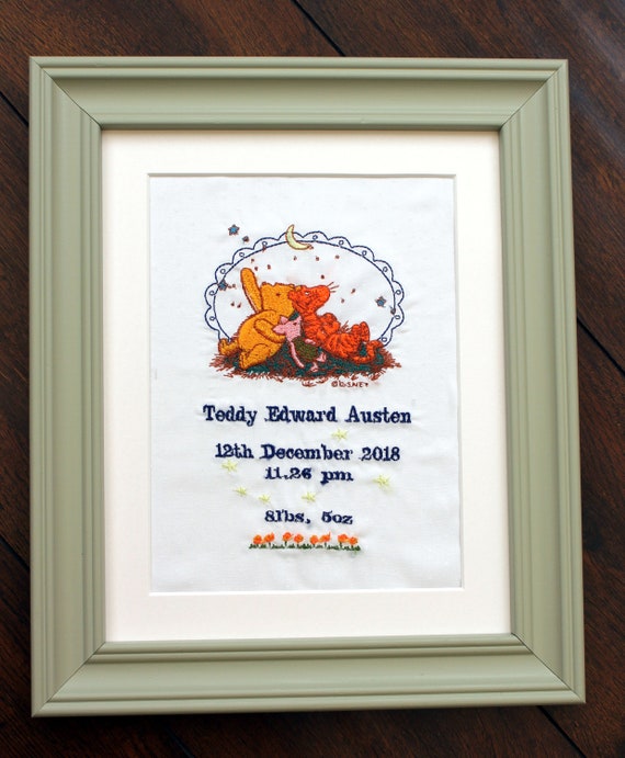 winnie the pooh baby announcement