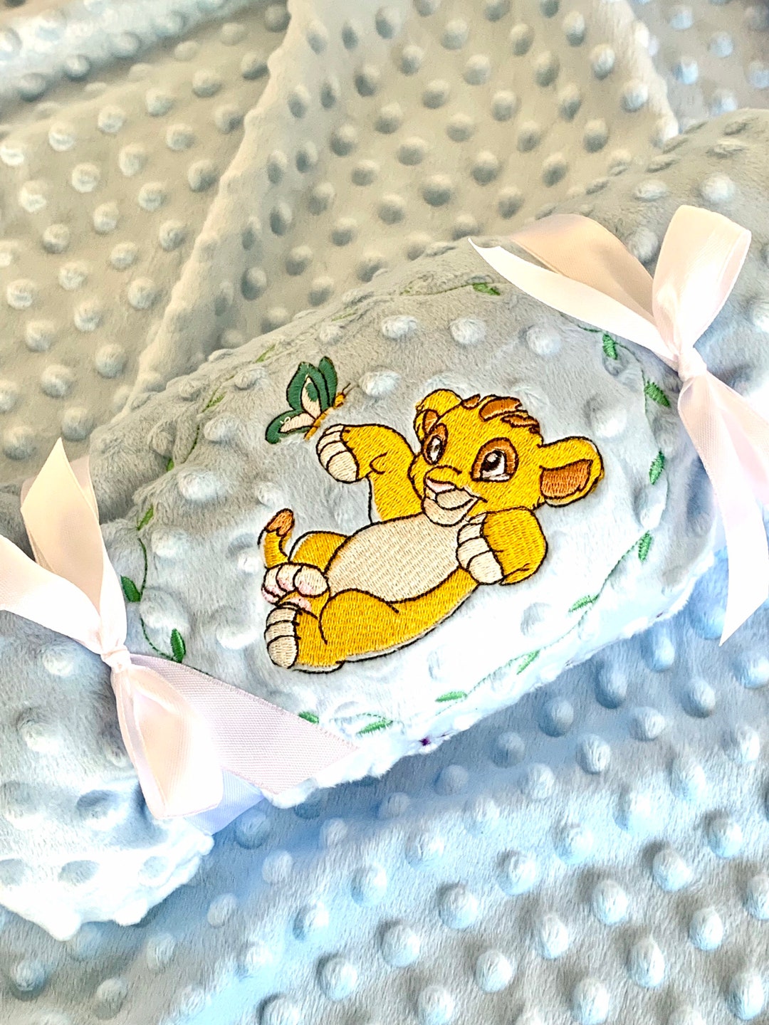 Simba Personalised Baby Blanket Lion King Baby Blanket Etsy